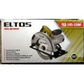 Пила дисковая ELTOS ПД185-2200 (железный корпус+лазер)